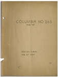 Moe Howard's 29pp. Script Dated February 1937 for The Three Stooges Film ''Back to the Woods'' -- With Original Writing on Back Cover -- Very Good Condition